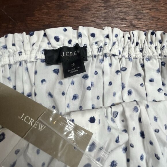 NWT J Crew Smocked Crop Top Size Small Milkmaid Coquette Festival Renaissance - Picture 6 of 10